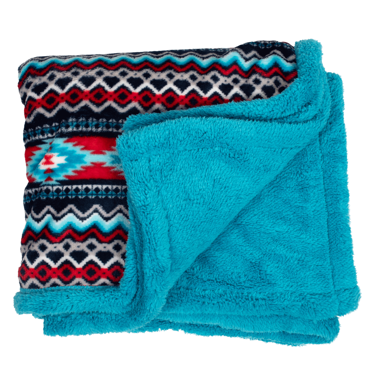 THROW RUG - AZTEC RED