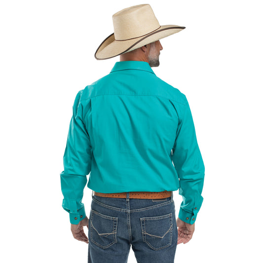 MEN'S - CAMERON - 1/2 BUTTON - TURQUOISE