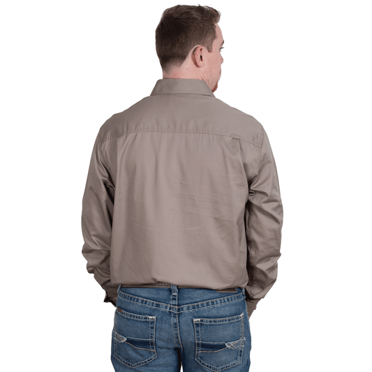 JUST COUNTRY MEN'S - EVAN - FULL BUTTON - BROWN