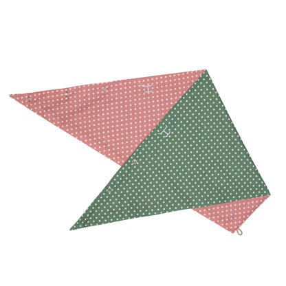 WOMEN'S CARLEE DOUBLE SIDED SCARF - PINK/GREEN