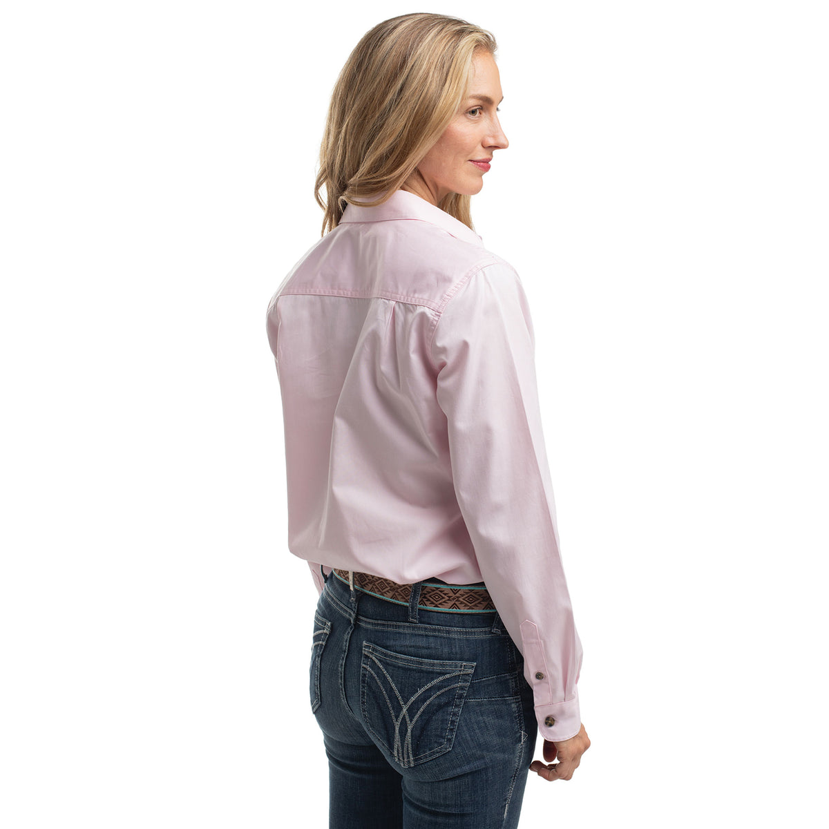 JUST COUNTRY WOMEN'S - JAHNA - 1/2 BUTTON - PINK