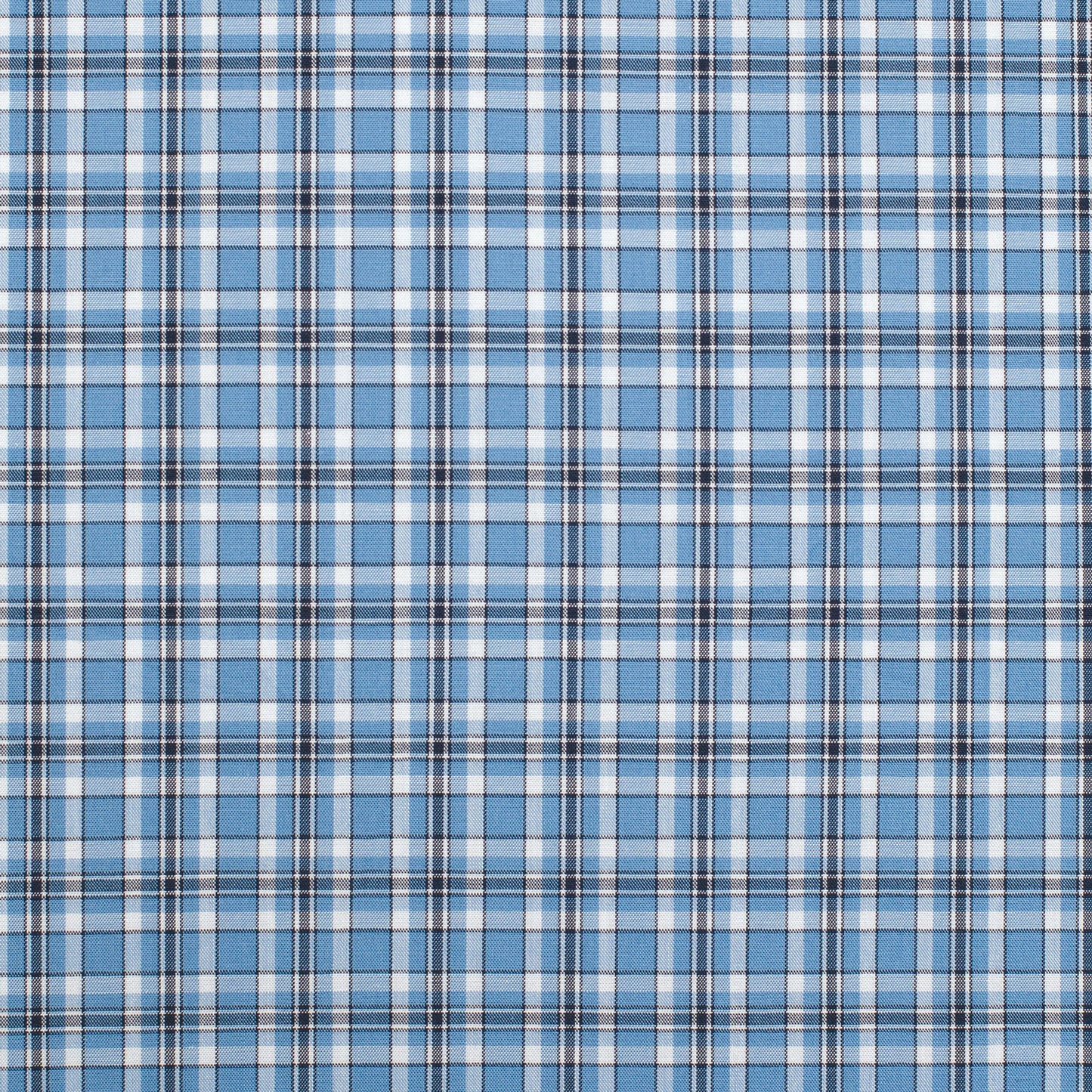 J/C MEN'S AUSTIN FULL BUTTON PLAID WORKSHIRT - MARINE BLUE, NAVY & WHITE PLAID