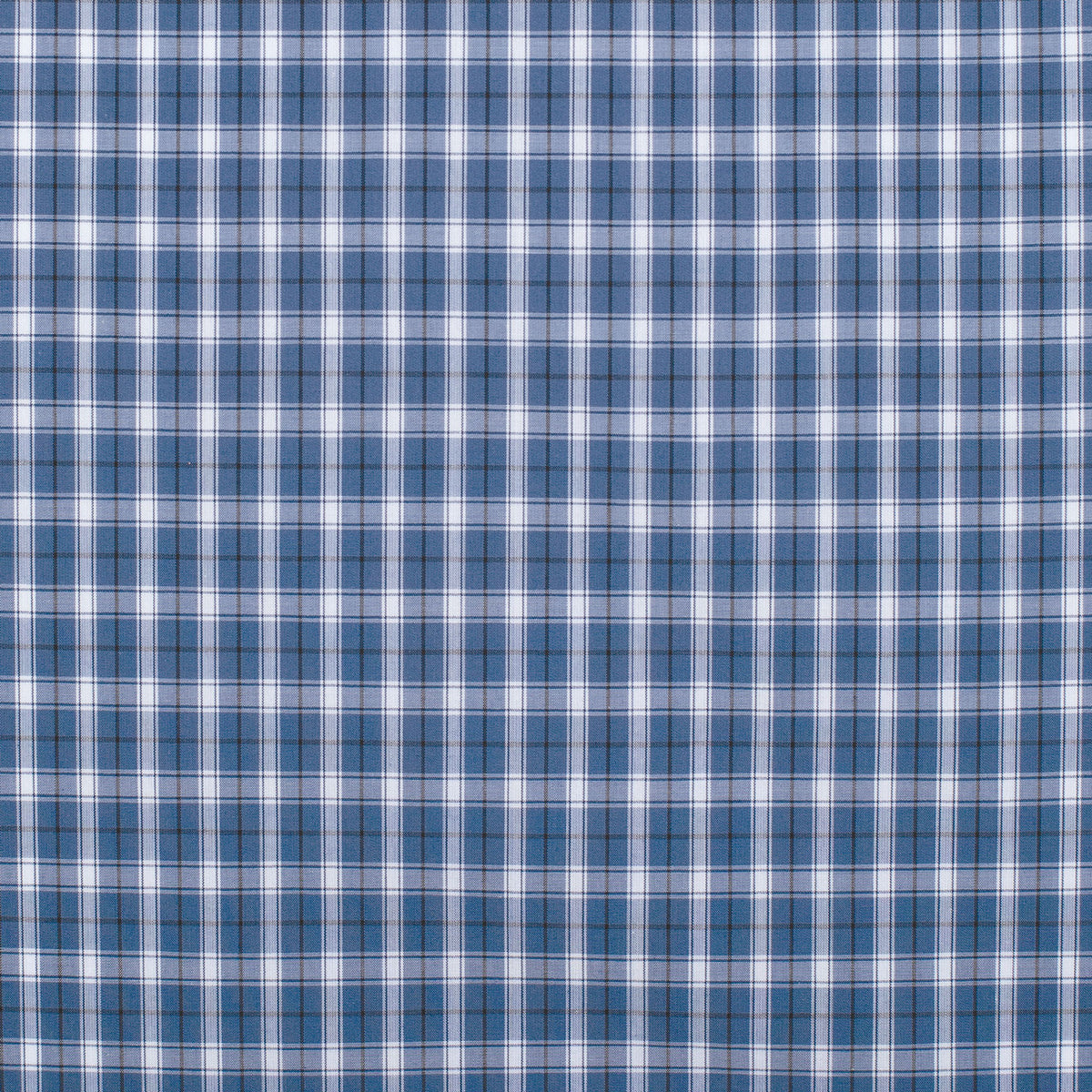 J/C MEN'S AUSTIN FULL BUTTON PLAID WORKSHIRT - DUTCH BLUE & WHITE PLAID