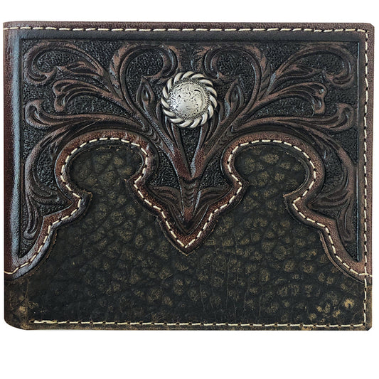 ROPER BI-FOLD WALLET - TOOLED YOKE