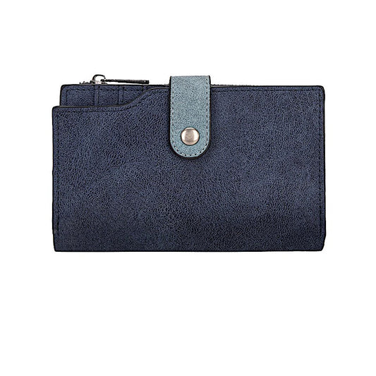 Wrangler W Stitch Wallet Navy
