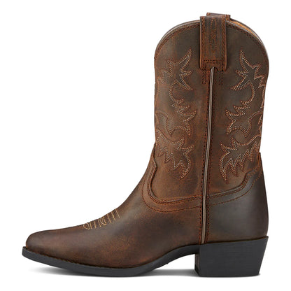 Ariat Kids Heritage Western distressed brown