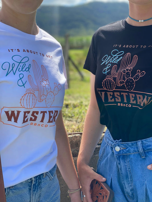 Country T-Shirt - Wild & Western - White - 1651